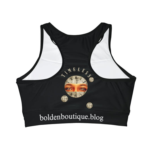 High Neck Crop Bikini Top (AOP)